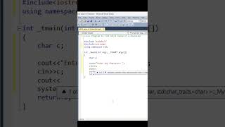 How To Find ASCII Value Of Char in C++ |C++ Tutorial #cpptutorial #cppprogramming #shortsvideo