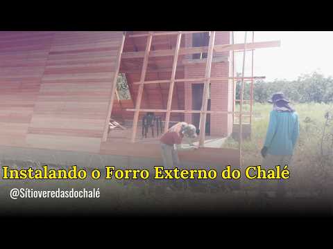 MUDOU TUDO! Instalando o Forro Externo do Chalé A-Frame