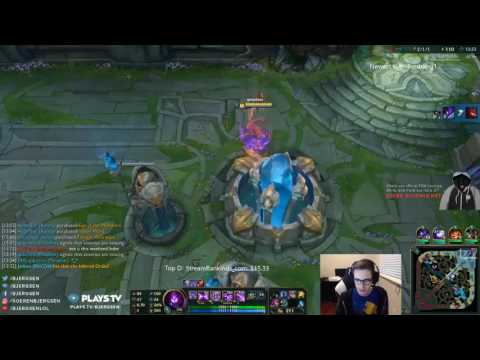 League Of Legends S6 — Bjergsen as Malzahar vs Jayce Mid  Challenger Ranked Gameplay