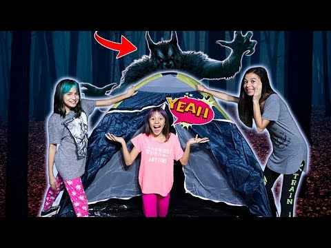 ACAMPAMOS FORA DE CASA - A NOITE TODA! | Mayumi