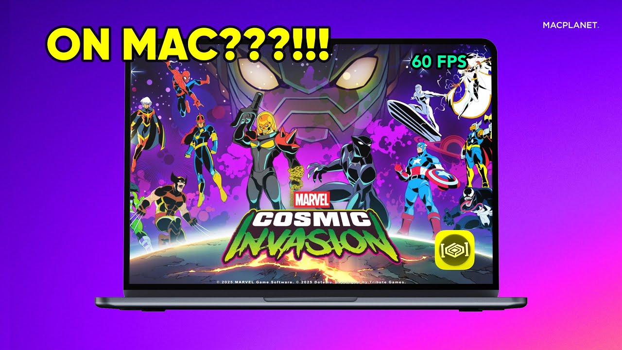 Marvel Cosmic Invasion on MacBook Air — CrossOver Performance & Gameplay