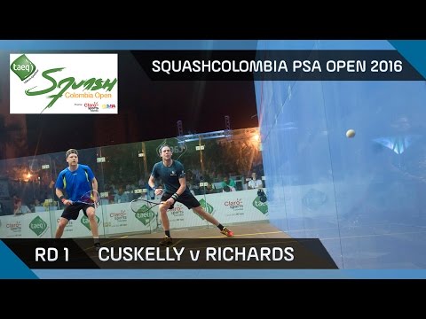 Squash: Cuskelly v Richards - SquashColombia PSA Open 2016 - Rd 1 Highlights