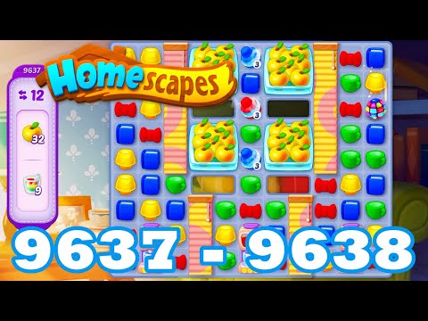 Homescapes Level 9637 - 9638 HD 3 - match puzzle game | Gameplay Walkthrough | android | GameGo Game
