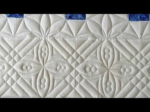 Custom Quilting a Simple Line Design