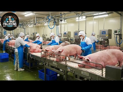 Amazing Pig Slaughterhouse - Modern Pig Processing Machine Using Advanced Technology | Pig Factory
