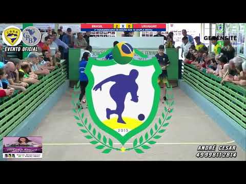 BRASIL X URUGUAY  e BRASIL X ARGENTINA 3º PANAMERICANO DE BOCHA SUB 18