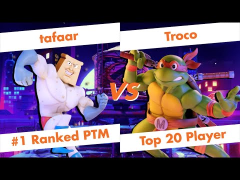 【Nick All Star Brawl】tafaar (Powdered Toast Man) vs Troco (Michelangelo) High Level Gameplay【NASB】