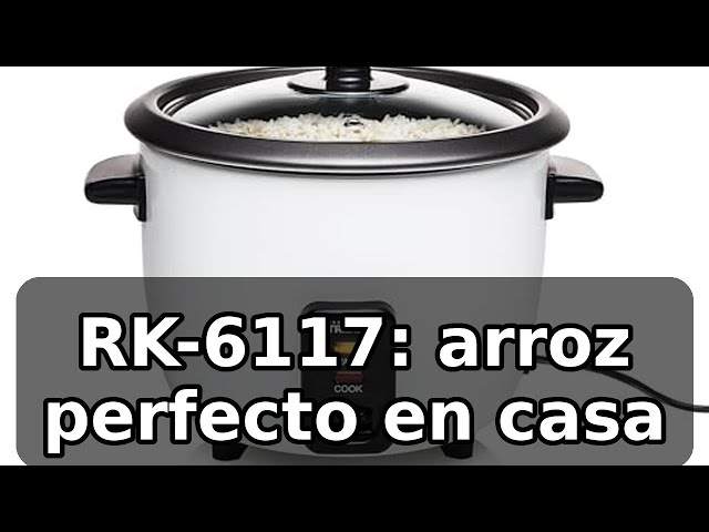 Vídeo relacionado con Tristar RK-6117 - Arrocera, Capacidad 0.6 litros, Función para Mantener el Calor, Apagado Automático, incluye Taza Medidora, Espátula y Cuchara, 300 W
