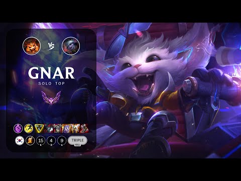Gnar Top vs Tristana - KR Master Patch 13.8