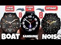 boAt Lunar Pro LTE vs Samsung watch 4 classic LTE vs Noisefit Voyage | Esim 4g calling smartwatch !