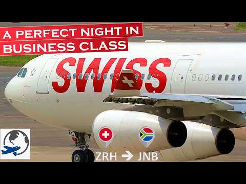 SWISS Business Class Airbus A340-300 | Flight report Zürich - Johannesburg