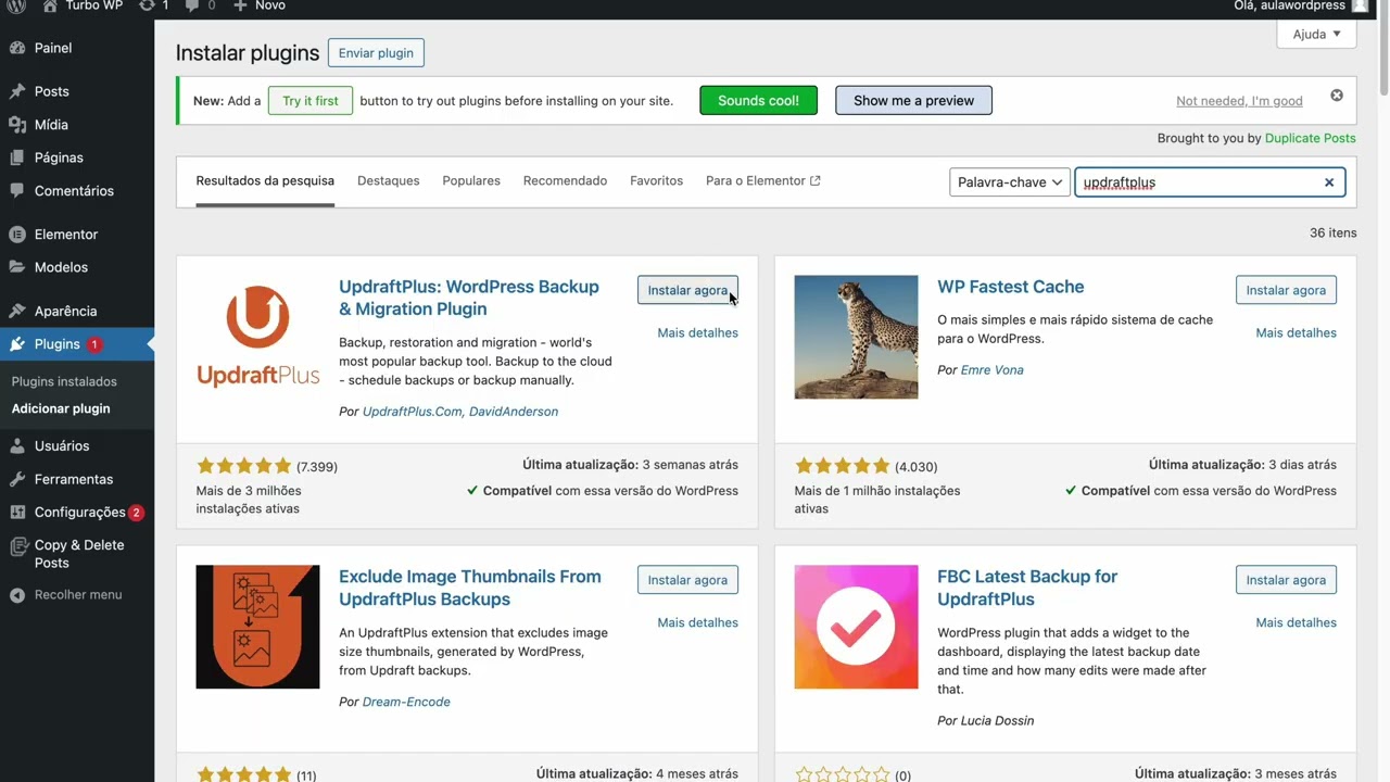 Aula 09   Como realizar backup no seu site