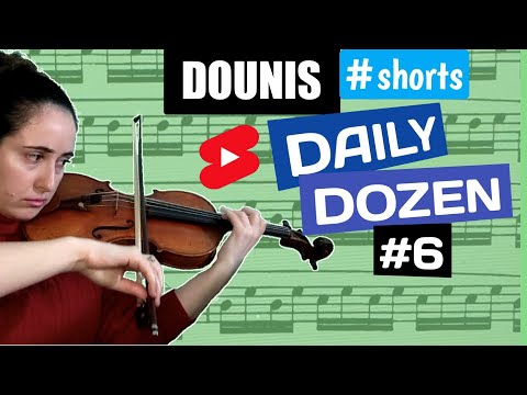 Practice🎻 | Dounis Daily Dozen: Sixth Exercise | #shorts