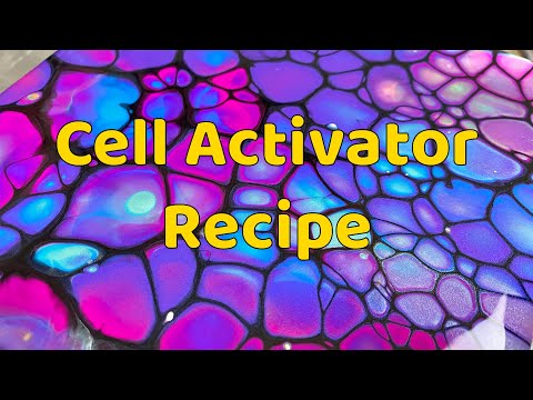 How to make a Cell Activator? Acrylic Pour Paintings Techniques