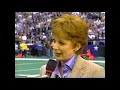 Reba McEntire Sings The National Anthem at 1999 Football Game