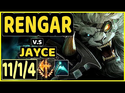 BWIPO (RENGAR) vs JAYCE - 11/1/4 KDA TOP CHALLENGER GAMEPLAY - EUW