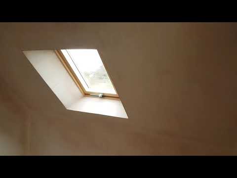 Loft conversion plastered out