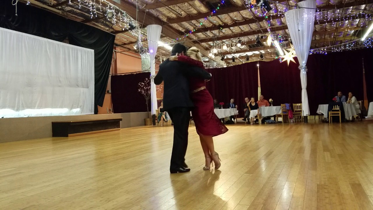 Titu Thomas and Analía Centurión.  Vals at Allegro Ballroom in Emeryville, CA