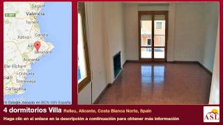 preview picture of video '4 dormitorios Villa se Vende en Relleu, Alicante, Costa Blanca Norte, Spain'