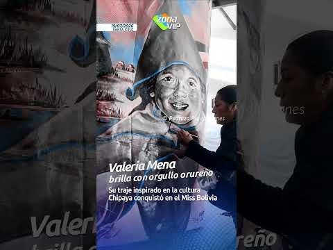 #ValeriaMena con orgullo orureño | su traje inspirado en la cultura #Chipaya