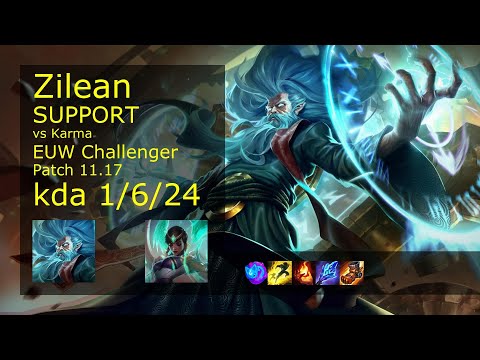 Zilean Support & Jhin vs Karma & Samira - EUW Challenger 1/6/24 Patch 11.17 Gameplay