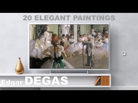 Edgar Degas Paintings TV background  slideshow | 4K | 1hr | No Sound
