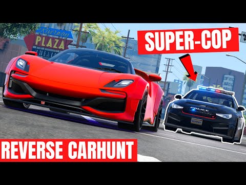 One Cop VS 10 Street Racers - BeamNG CarHunt