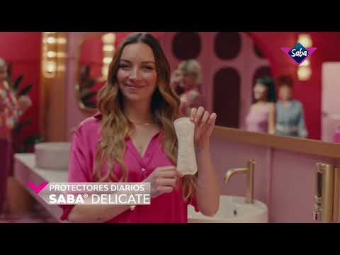 thumbnail video image 2 of Protectores diarios Saba delicate largo 90 pzas, 2 of 5