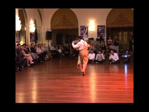  Fabian Peralta  and  Virginia Pandolfi  are  dancing  to  the  tango  "  Alma en Pena  "