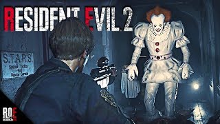 RESIDENT EVIL 2: REMAKE || PENNYWISE From IT as MR. X (MOD)