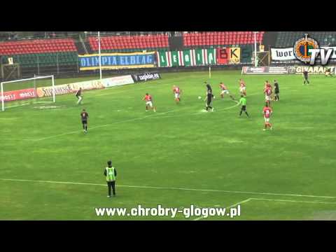 26.04.2014 Zagłębie Sosnowiec - Chrobry Głogów 1-2 bramki z meczu