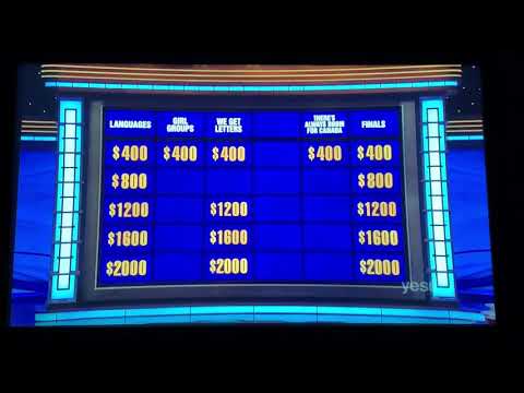 Double Jeopardy, PROFESSOR’S TOURNAMENT Day 1 - 2nd Daily Double (12/6/21)