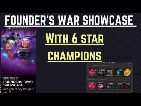 Founder's War Showcase With 6 STAR CHAMPIONS - Marvel Contest of Champions 