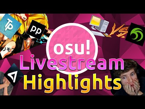 osu! Livestream Highlights | Cookiezi God mode, Happystick Rage, WubWoofWolf Memorisation
