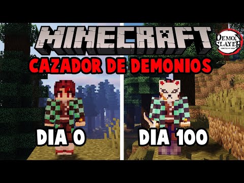 ✅I SURVIVED 100 days in MINECRAFT HARDCORE being a DEMON HUNTER! THIS IS WHAT HAPPENED!