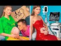 Rich Pregnant VS Poor Pregnant! Funny Situations & DIY Ideas by Mariana ZD