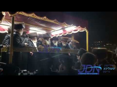 Wedding of Spinka Rebbe's Einikel Attended By Satmar Rebbe R' Aharon - Teves 5782