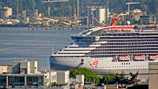Brilliant Lady Arrives in Vancouver 🇨🇦 Virgin Voyages FIRST Vancouver Cruise Ship Visit Canada Place
