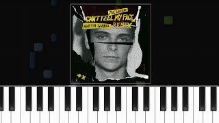 The Weeknd - &#39;&#39;I Can&#39;t Feel My Face&#39;&#39; (Martin Garrix Remix) Piano Tutorial - Chords - How To Play