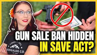 Gun Sale Ban Hidden in SAVE Act?