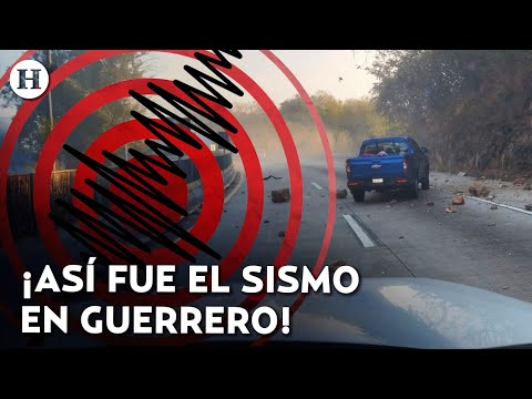 ¡Derrumbes en carreteras y agitación en las playas! Así se vivió el temblor de 6.5 en Guerrero
