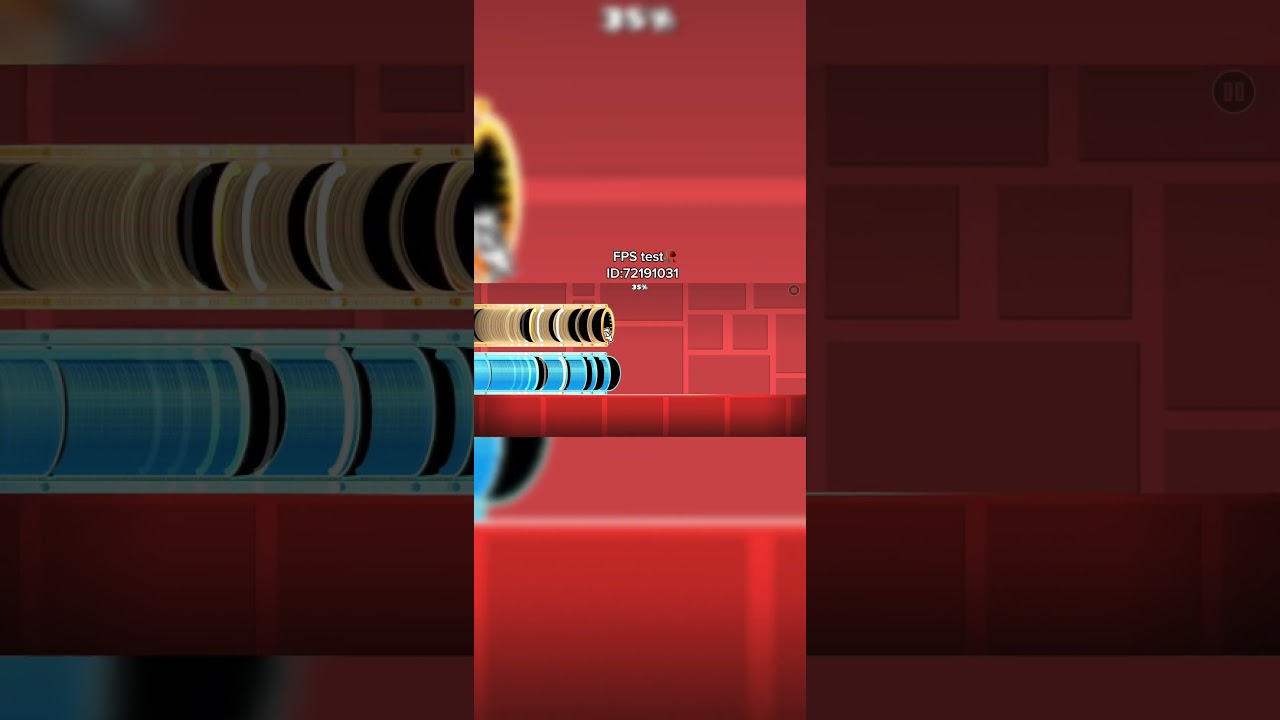 FPS test🥀 #gdupdate #fypシ #geometrydash #pyf #youtubeshorts #phonk #trending