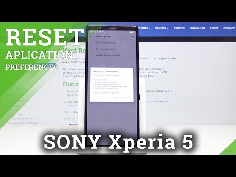How to Reset Apps in SONY Xperia 5 – Restore App Defaults