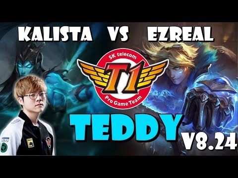 [ SKT T1 Teddy ] - Kalista vs Ezreal ADC - Patch 9.1 KR Ranked - KDA 13/4/11