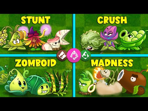 PvZ 2 Random 4 Team ARMA + ENCHANT + ENFORCE - Who Will Win? - Team Plants vs Team Plants