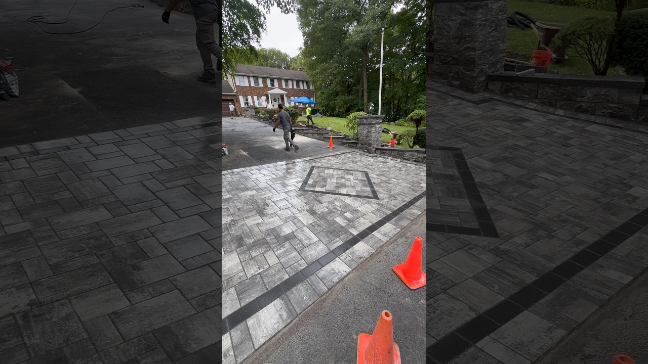 Retaining Wall & Paver Driveway Installation in Kinnelon, NJ