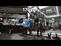 220103 파워클린 120kg+프론트스쿼트170kg