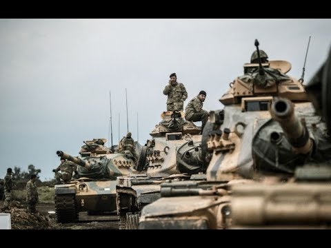 BREAKING NATO ISLAMIC Turkey WAR on USA led Kurds in Afrin Syria January 22 2018 Video