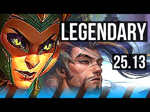 CASSIOPEIA vs YASUO (MID) | 10 solo kills, Legendary | KR Diamond | 25.13