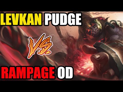 LEVKAN PUDGE!!! EPIC BLIND HOOKS VS PRO RAMPAGE OD DOTA 2